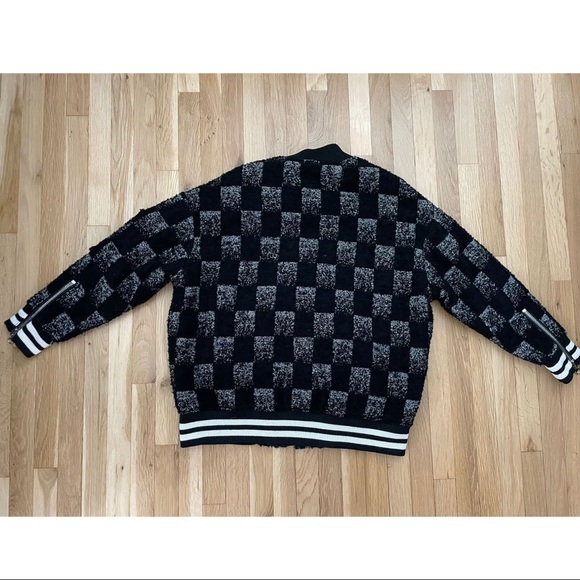 ADAPTATION Reversible Check Bomber Jacket - Picture 6 of 16